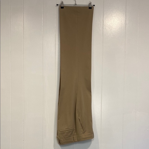 Ann Taylor Pants Trousers Flare Flat Front Midrise Beige Tan Size 10 - Picture 4 of 8